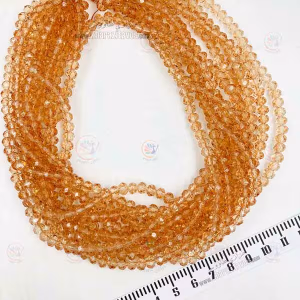 کریستال سنگی سایز 6 ( عسلی شیشه ای )