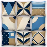 کاور کوسن کد 56 (آبی نسکافه ای)