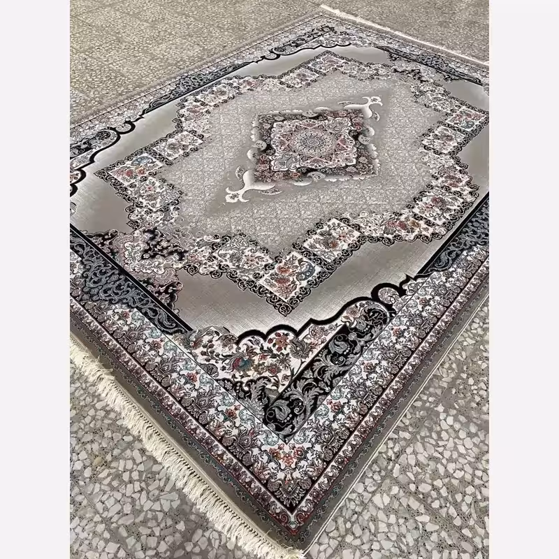 فرش6متری 700شانه ماشینی کاشان طرح چشمه فیلی (باارسال رایگان)