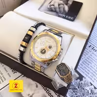ست لوکس ساعت دستبند انگشتر مردانه 650720820