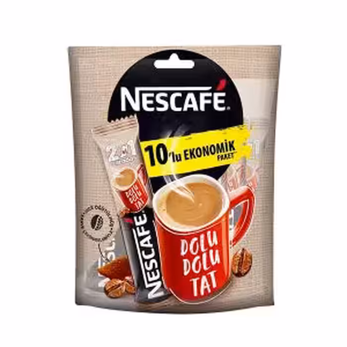 قهوه فوری رژیمی نسکافه 2 در 1 بسته 10 عددی