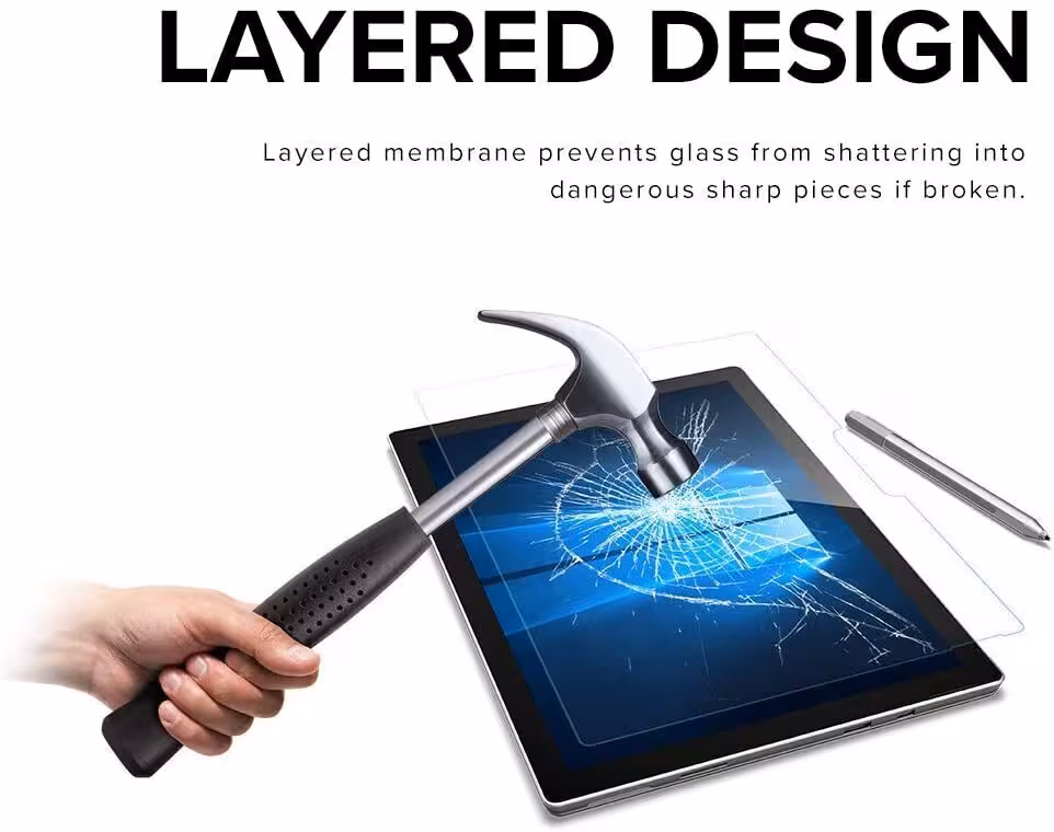 محافظ صفحه نمایش شیشه ای جی سی پال مدل iclara مناسب برای تبلت مایکروسافت Surface Pro