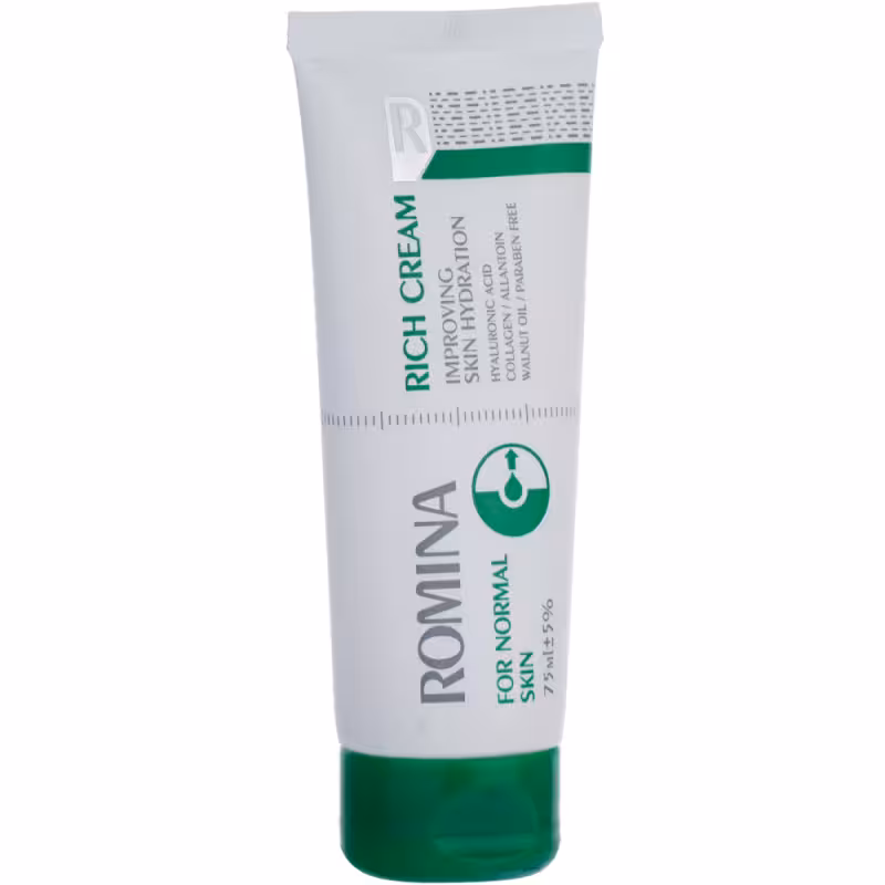 کرم تقویت کننده و آبرسان رومینا مناسب پوست نرمال 75 میل  Romina Rich cream for normal skin