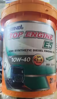 روغن موتور ایرانول تاپ انجین 10W40 یورو پنج E5 (بیست لیتری) دیزلی