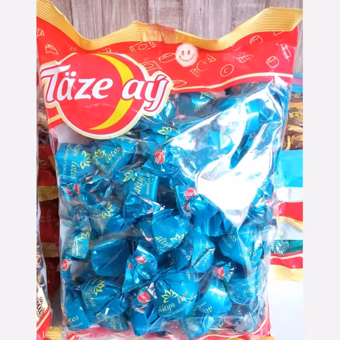 شکلات کیلویی تازه آی Taze Ay محصول ترکمنستان در طعمهای مختلف | amazonchi