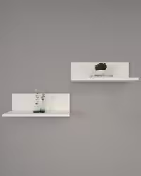 شلف دیواری مینیمال ام دی اف سفید مدل S.H0014