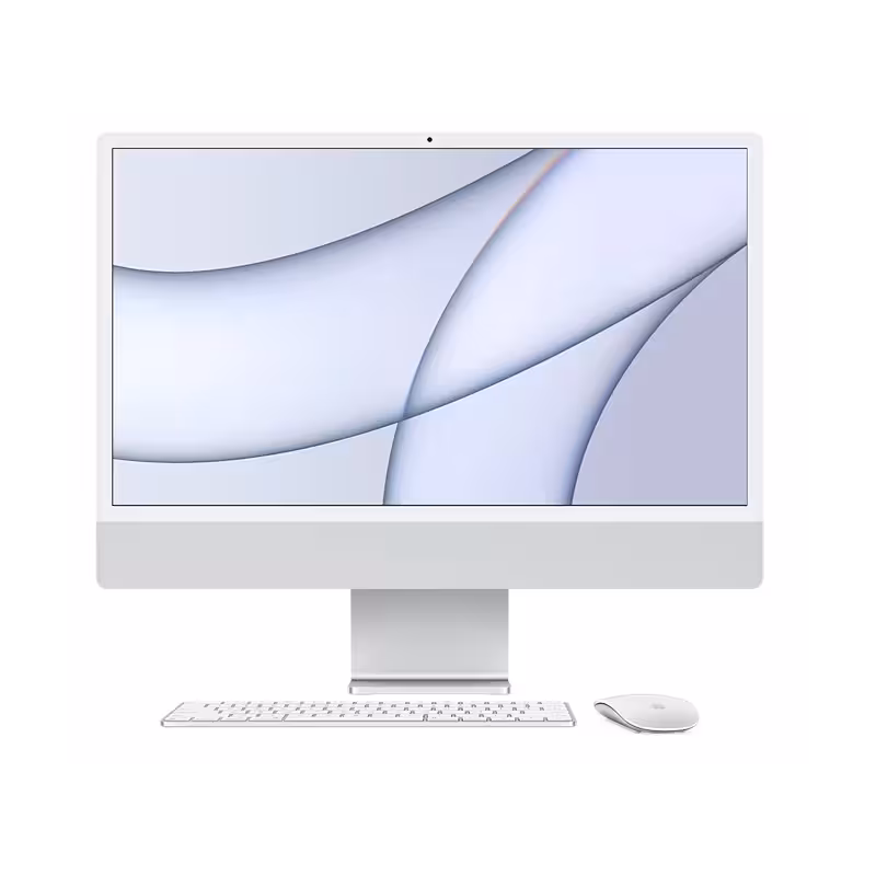 آی مک 24 اینچ اپل مدل MGPD3 M1 chip 8-Core CPU 8-Core GPU 512GB SSD نقره ای - فروشگاه اینترنتی سیب سبز