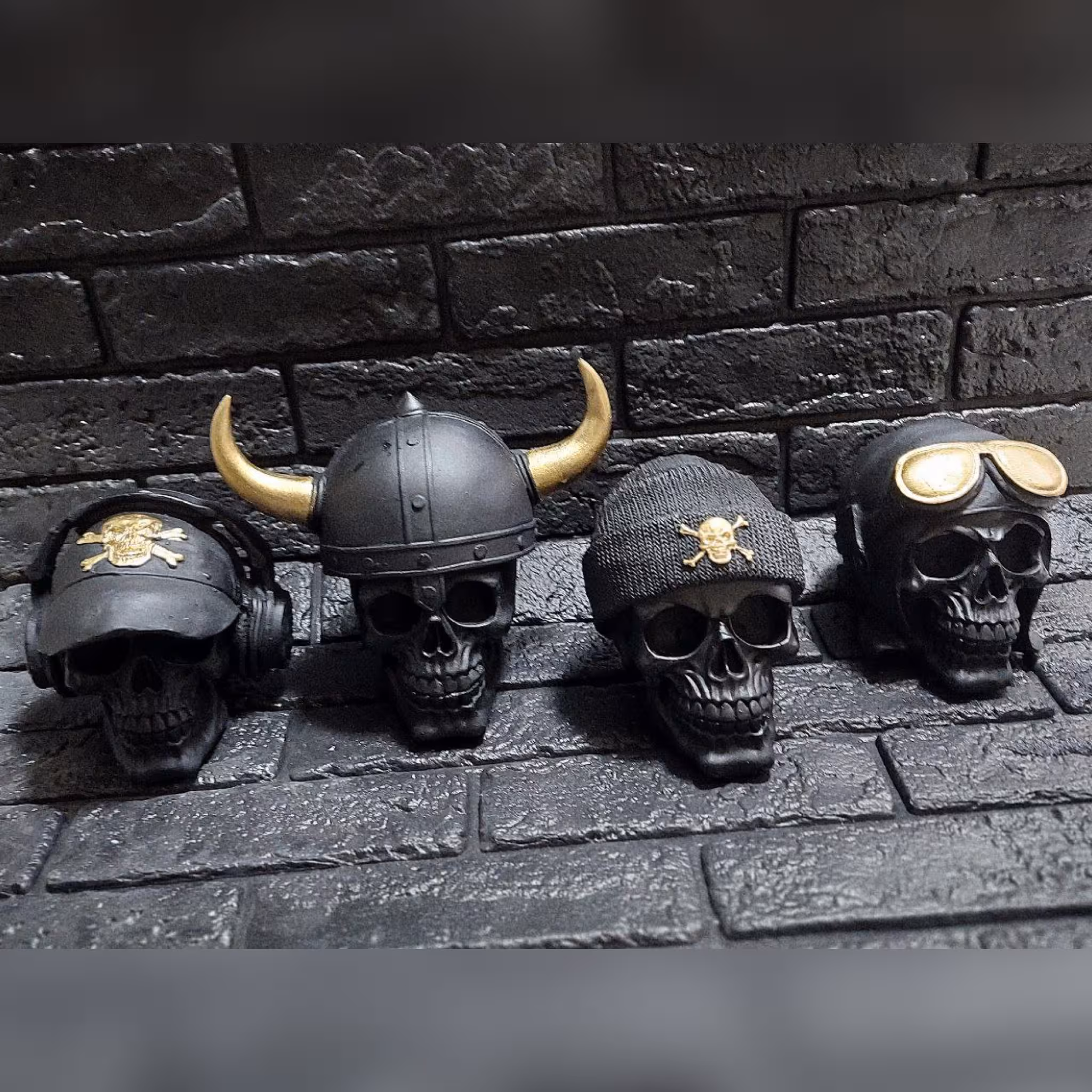 مجسمه جمجمه کله اسکلت مجموعه 4 عددی کد 5