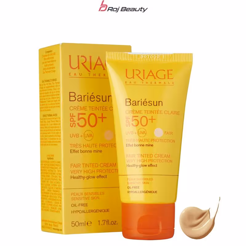 کرم ضد آفتاب رنگی اوریاژ سری Bariesun مدل Light حجم 50 میلی لیتر