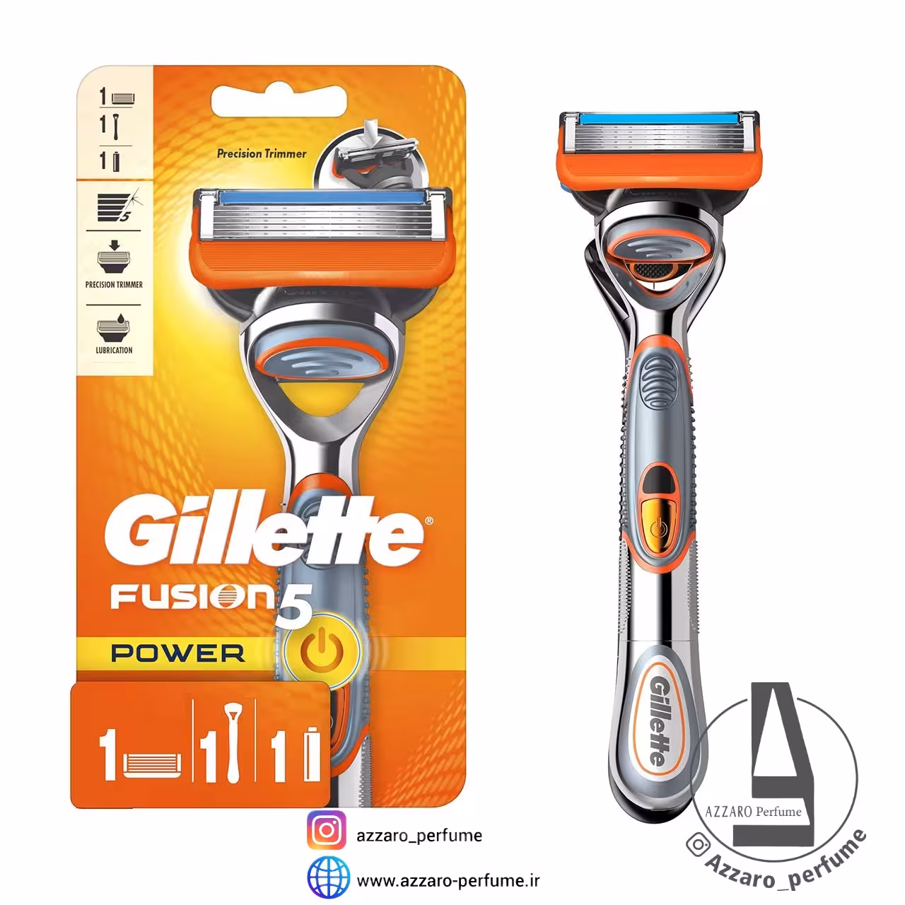 خودتراش فیوژن5 پاور ژیلت اورجینال