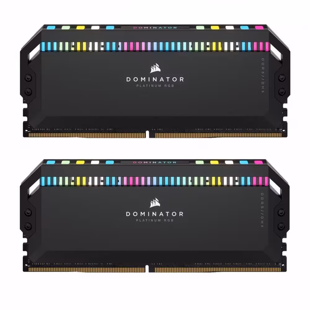 رم کورسیر مدل Domainator Platinum RGB 32GB DUAL 5200MHz ddr5 - کامپیوترچی