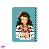 دفترچه یادداشت بامبیلیپ مدل دختر و دست گل کد 7683298
