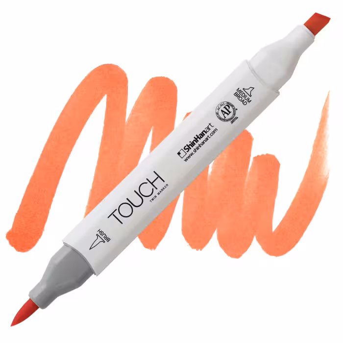 ماژیک طراحی دو سر تاچ (بدنه سفید) کد YR211