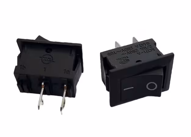 کلید راکر دو حالته دو پایه 6 آمپر 15*21 برند ZX