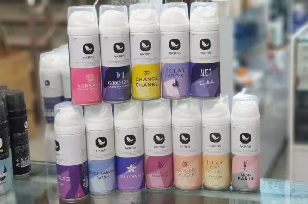 اسپری اکراس بدن و لباس 200 میل Akras ارسال به صورت رندوم