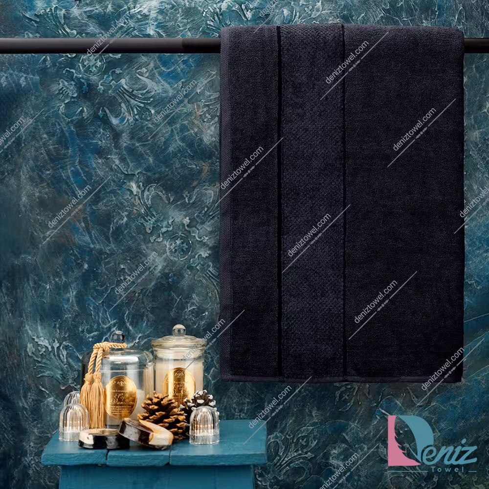 حوله استخری طرح ماکرو رنگ مشکی