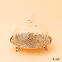 کیک خوری برنجی دردار طرح تاج