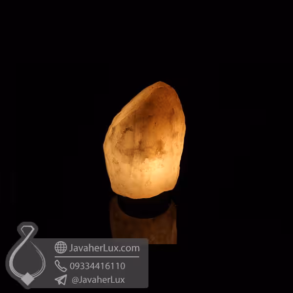 چراغ سنگ نمک هالیت بدون تراش _ کد : 400461