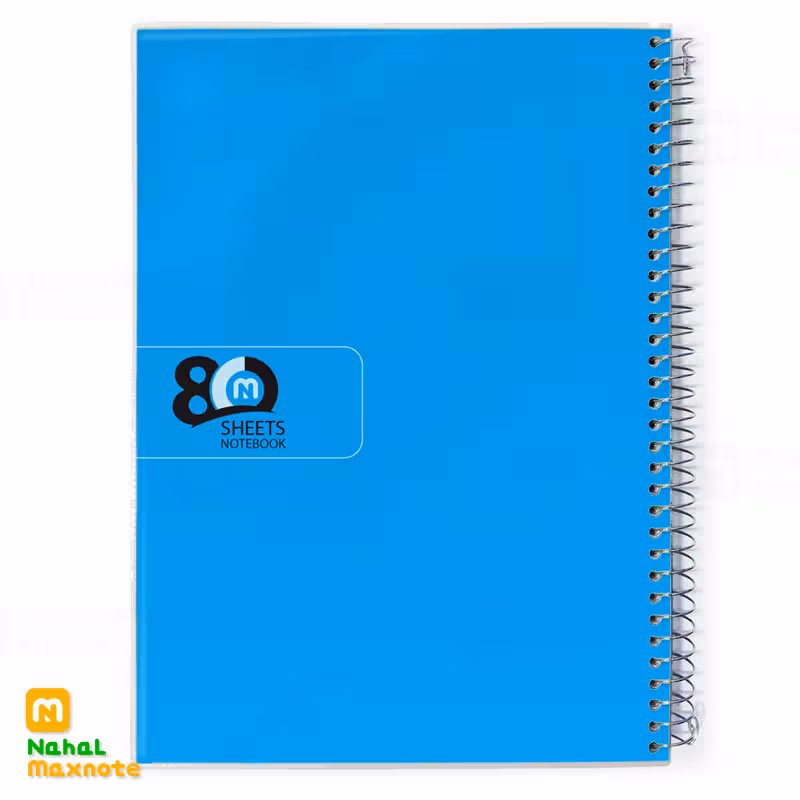 دفتر 80 برگ سیمی طلقی تک رنگ کد 3815.طرح 1