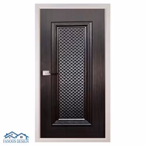 درب اتاق خواب مدرن با رنگ مشکی مات کد 1221