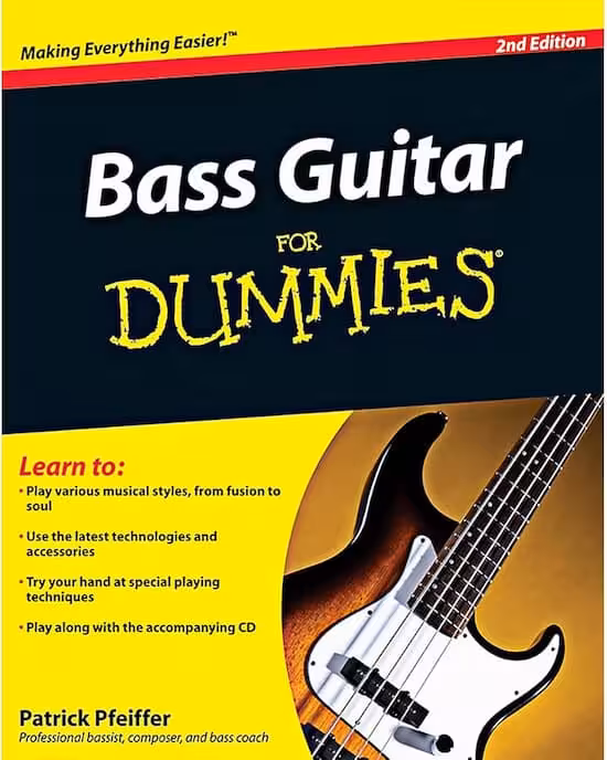 آموزش مبانی نوازندگی گیتار بیس با متد Patrick Pfeiffer | دانلود کتاب Bass Guitar For Dummies