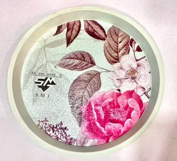 سینی گرد گلدار سایز متوسط کد 402