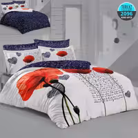 سرویس لحاف روتختی 2 نفره چاپی تنسل برند ترکاز(Turkaz) کد 2096