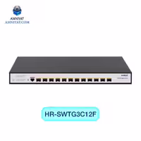 سوئیچ شبکه فیبر نوری مدیریتی HRUI مدلHR-SWTG3C12F