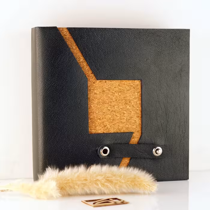 دفتر دستساز نیهان مربع سبز تیره ED Concept Store Handmade notebook Covert green Square