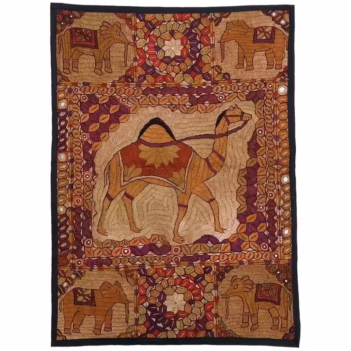 رومیزی سوزن دوزی ابریشم دیوار کوب کد GHAAB26