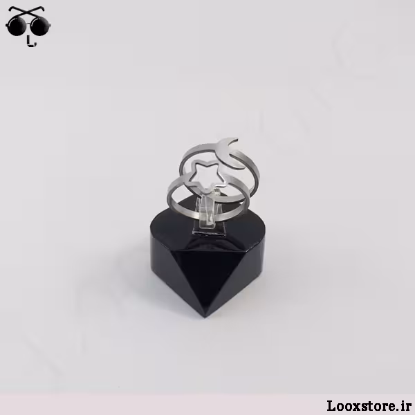 انگشتر عاشقانه ست مدل ماه و ستاره