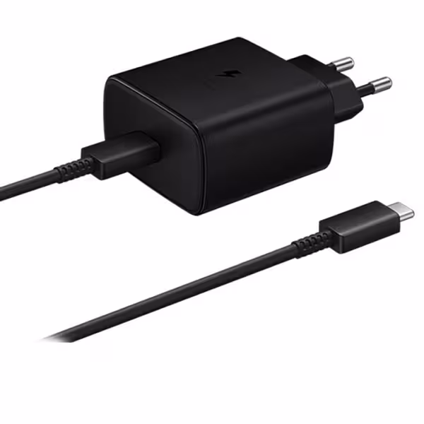 شارژر دیواری 45 وات سامسونگ مدل EP-TA845 به همراه کابل تبدیل USB-C