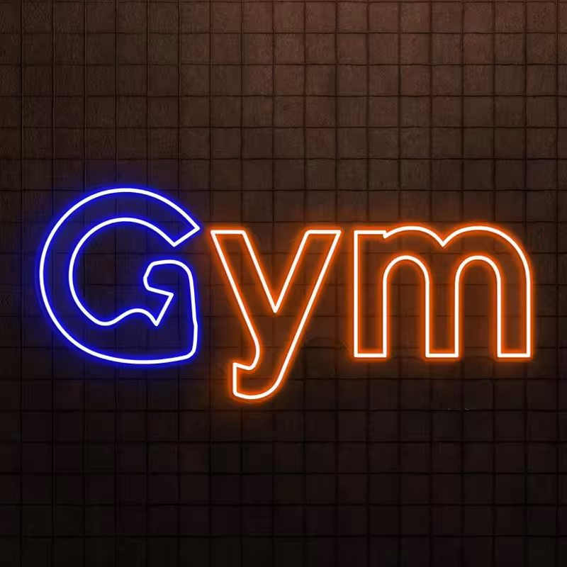 تابلو نئون فلکسی باشگاهی کد GYM002