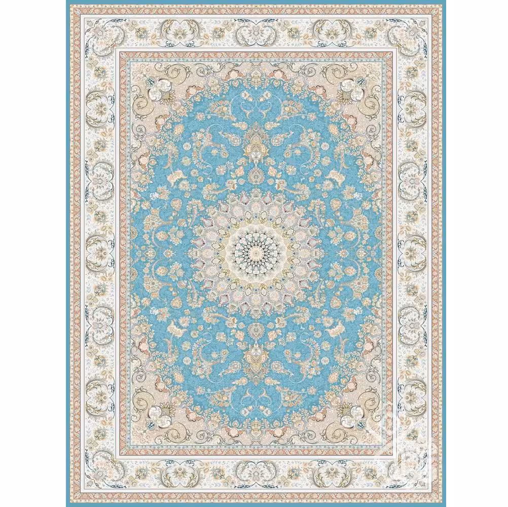 فرش طرح بهناز آبی 1500 شانه قیطران