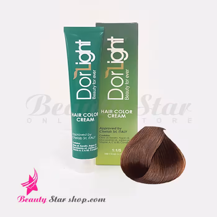 رنگ مو بلوند بژ نسکافه ای تیره دورلایت شماره 6.32 حجم 100 ميلی لیتر