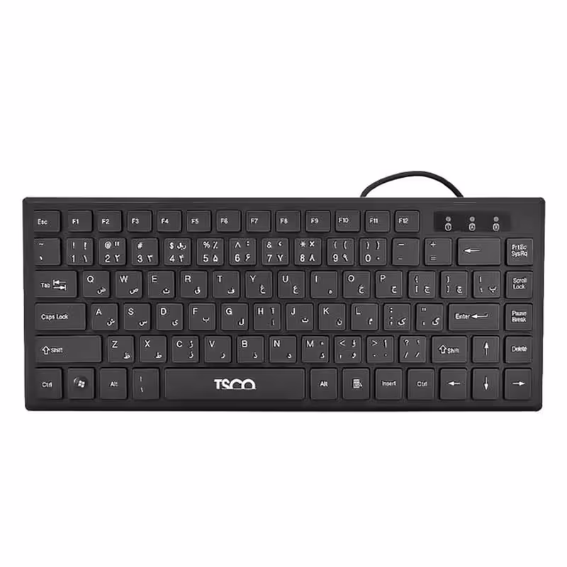 کیبورد تسکو مدل TK 8001 با حروف فارسی | کالا مکس