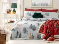 ست کاور لحاف انگلیش هوم طرح Icy Forest دونفره 4 تکه