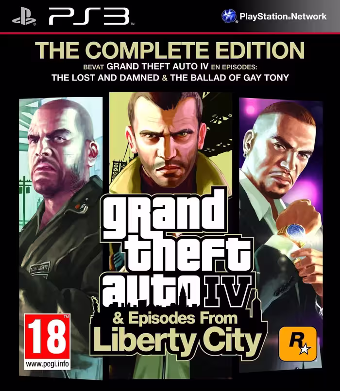 بازی پلی استیشن 3 (PS3 ) نسخه رایتی نسخه هک شده بازی  Grand Theft Auto IV: The Complete Edition