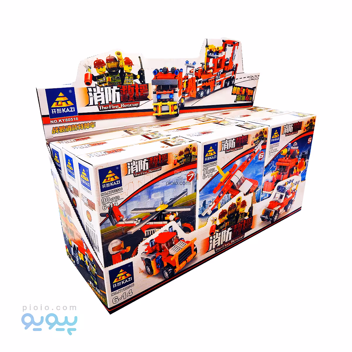 مجموعه 9 عددی لگو طرح آتش نشان کد KY80516 تک و عمده