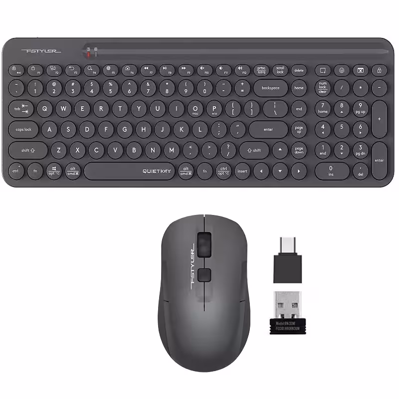 کیبورد و ماوس بی سیم ای فورتک مدل FG_33OO_AIR2