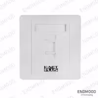 فیس پلیت تک پورت 86*86 کی نت پلاس KP-NF000186