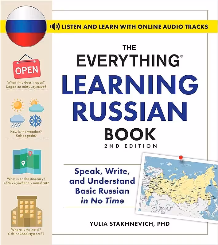 کتاب همه چیز درباره زبان روسی The Everything Learning Russian Book 2nd Edition