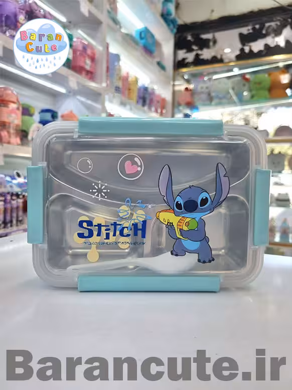 ظرف غذا لانچ باکس استیل 3 قسمته طرح استیج