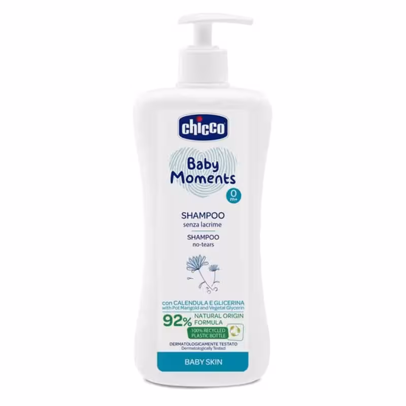 شامپو سر کودک چیکو Moments Baby Chicco عصاره گل همیشه بهار 500 میل
