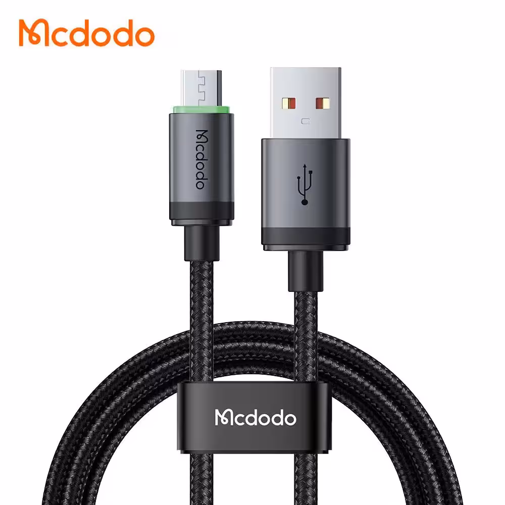 کابل شارژ سریع USB به میکرو 3 آمپر طول 1متر LED دار مک دودو مدل MCDODO CA-3990