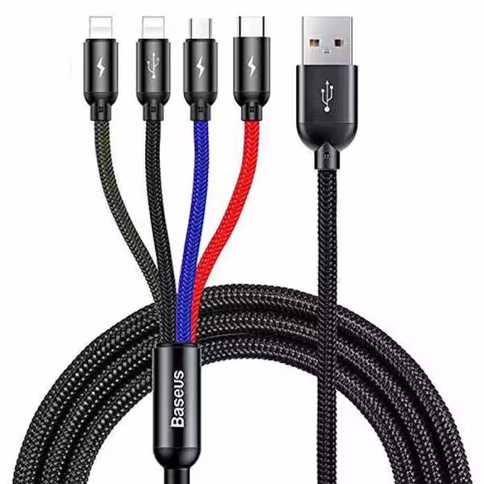 کابل تبدیل USB به چهار سر باسئوس مدل CA1T4-A01