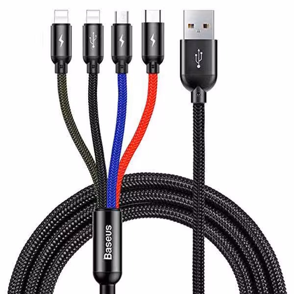 کابل تبدیل USB به چهار سر باسئوس مدل CA1T4-A01