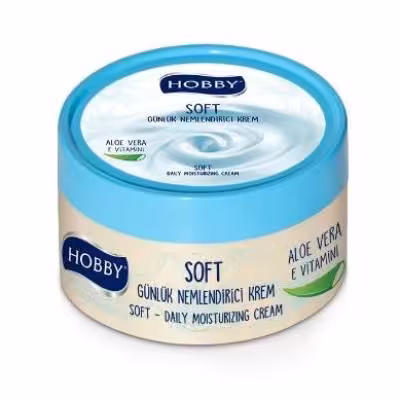 کرم مرطوب کننده هوبی HOBBY عصاره آلوئه ورا و ویتامین E حجم 250 میل