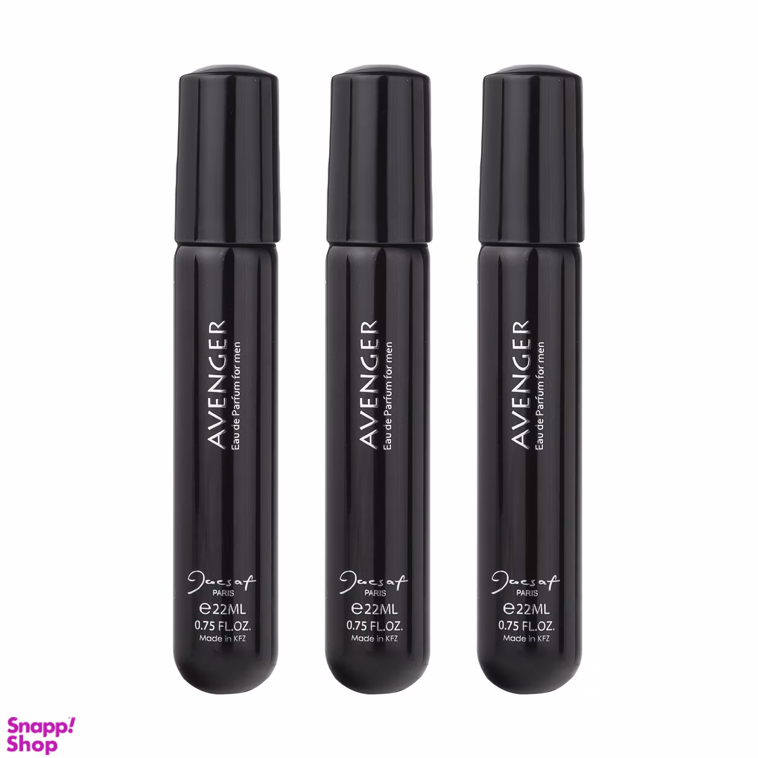 عطر جیبی مردانه ژک ساف (Jacsaf) مدل Avenger حجم 22 میلی‌لیتر بسته 3 عددی