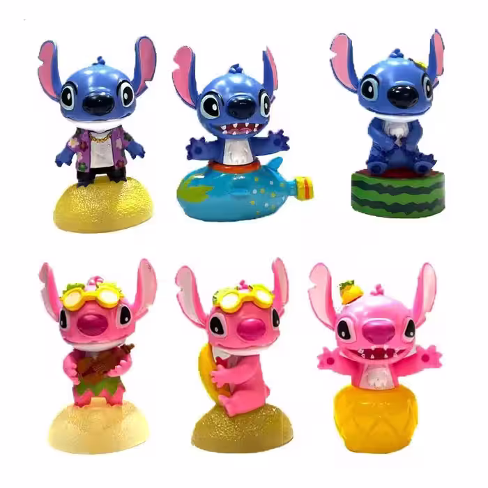 فیگور مدل لیلو و استیج Lilo and Stitch طرح پایه میوه‌ای مجموعه 6 عددی
